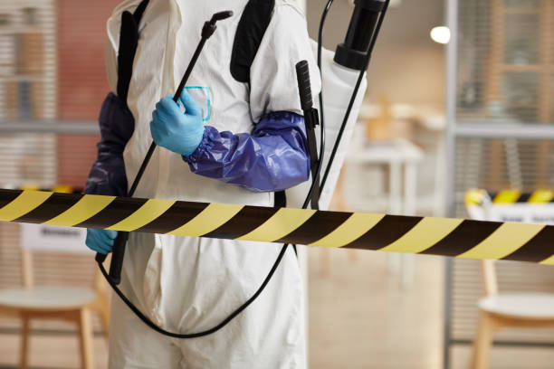 Professional Biohazard Cleanup technician working in Woodstock, MN